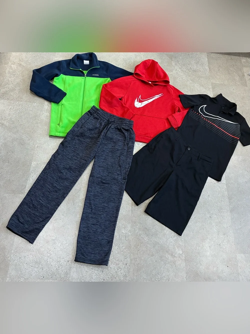 Boys NIKE/UNDER ARMOUR/COLUMBIA Shorts..Sweatshirt..Jacket..Sweatpants & Shirt